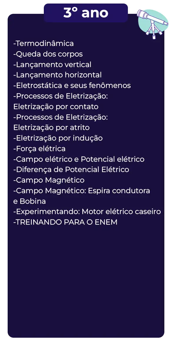 conteúdos fisica 3º ano